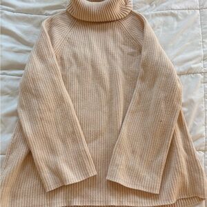 Cozy Beige Turtleneck Sweater